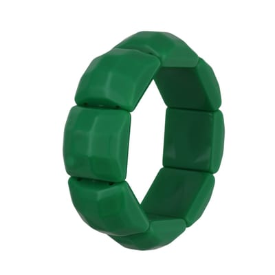 Behave - Rekarmband - Dames - Elastisch - Kunststof - 16 cm - Groen - Trendy & Comfortabel - Inclusief Geschenkzakje