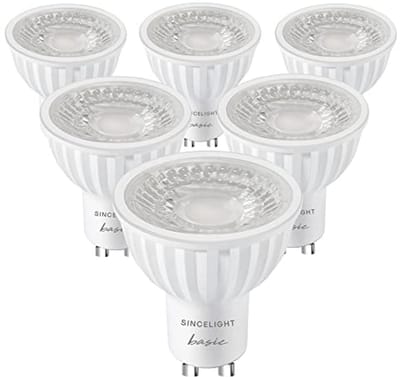 GU10 LED-lamp 6W Warm Wit 2700K - 500 Lumen - Verpakking van 6