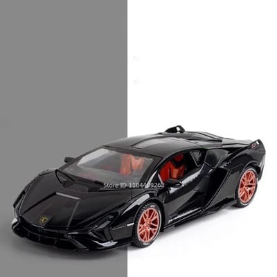 1:24 Schaal Lambor Revuelto Fkp37 Auto Model Speelgoed Metaal Diecast Geluid Licht Pull Back Simulatie Auto Modellen Voor Jongens Collectie