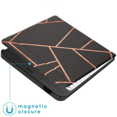imoshion Design Slim Hard Case Sleepcover met stand voor de Tolino Vision 5 - Black Graphic