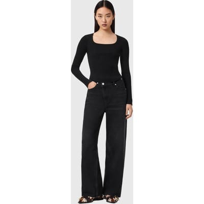 AllSaints Cruz Hally Jumper Black Taglia: M | Maglie a manica lunga Outlet | Donna | Nero