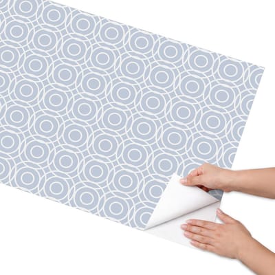 Coloray Meubel Wrap Folie - Grijs Meubelfolie - 65x130 cm - Wrapfolie Keuken Geometrisch patroon - Decoratiefolie - Geometrische Meubelfolie - Meubel Wrap Folie - Woonkamer decoratie - Achtergronden en patronen