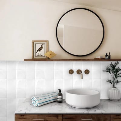 Dailygoods- Wandtegelstickers 3D - Zelfklevend - Waterdicht - Tegelstickers Keuken - Tegelstickers Badkamer - 23 x 22,9 cm - Eenvoudig aan te brengen