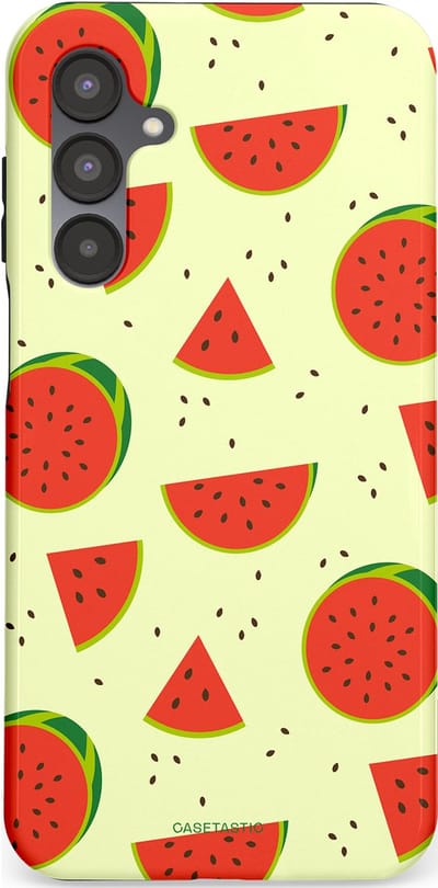 Casetastic Hoesje Geschikt voor Samsung A16 - Stijlvolle Beschermende Duo-layer Case - Meloen Moment