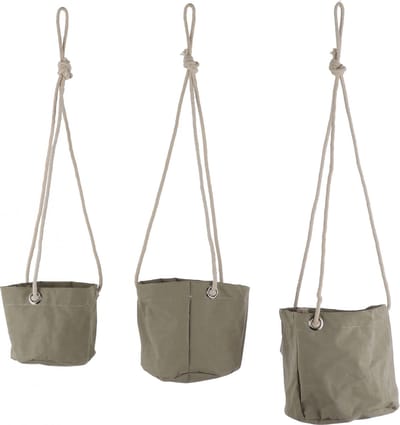 Mica Decorations Pot Flexi Hangend 17 X 18 Cm Groen 3 Stuks
