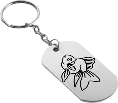 Akyol - Goudvis Sleutelhanger - Goudvis - Goudvis liefhebber - Huisdier - Vis - 2,5 x 2,5 CM