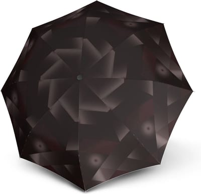 Knirps Paraplu T.200 Medium Duomatic Symphony Chocolate Zwart