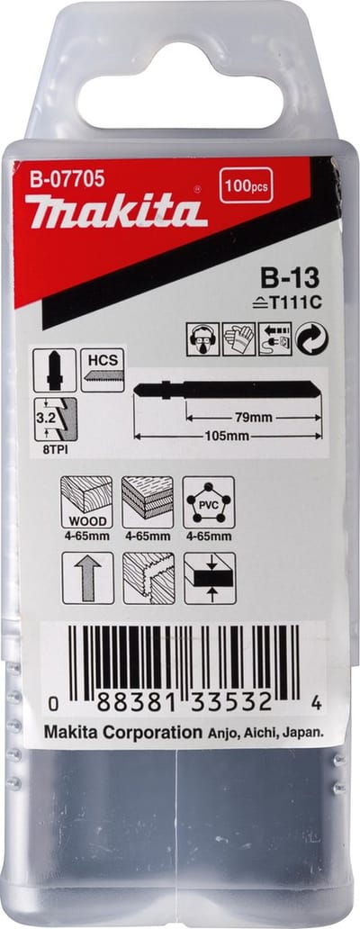 Makita B-07705 T 111 C Decoupeerzaagblad voor Hout & Kunststof VE=100