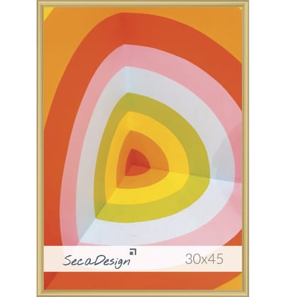 Fotolijst - SecaDesign - 30x45 cm Fotomaat - Goud - Posterlijst