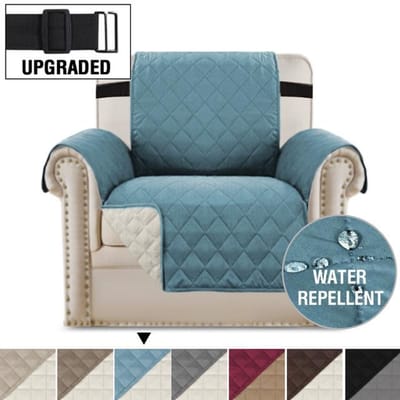 Waterdichte Relaxbankhoes Wasbare Gewatteerde Bankhoezen Voor Woonkamer Antislip Fauteuilhoezen 1 /2 /3 /4 Zits Woondecoratie 3seat blauw