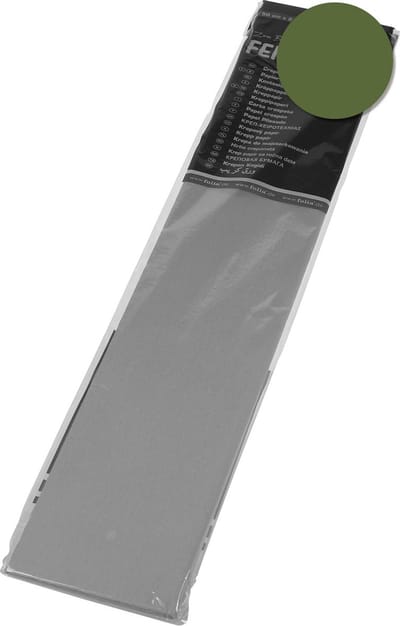 Folia crêpepapier olijfgroen