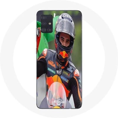 Coque maniacase pour Samsung Galaxy A51 miguel oliveira moto gp podium ktm noir