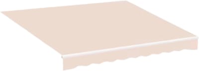 Zonneschermdoek 250x200cm - Vervangend Stof 420D Oxford - Schaduwdoek - Luifeldoek - Zonwering - PU coating - Beige