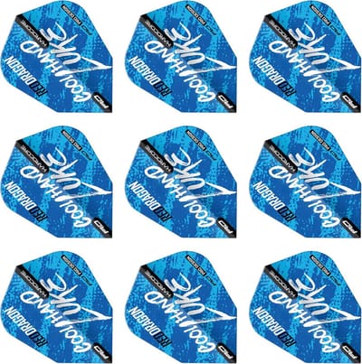 Dartpijlen Flights - V-Standard Vleugels - Set van 9 (3 Sets)