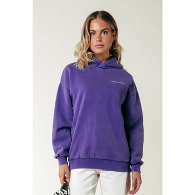 Colourful Rebel Concert Acid Wash Clean Hoodie Liberty Purple Size: XS | Hoodies Outlet | Dames | Paars