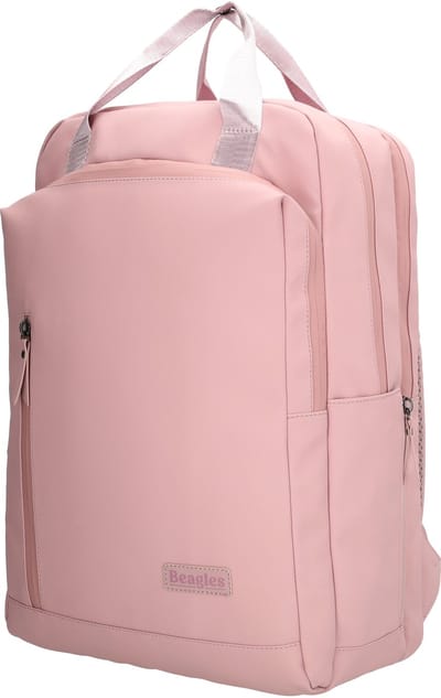 Beagles Nara Rugzak - 17,3 inch Laptopvak - Waterafstotend - Schooltas - Laptoprugzak - Reizen - A4tas - Werktas - Drinkflesvak - Oudroze