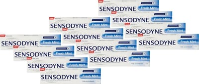 Sensodyne Tandpasta Fresh Mint - Voordeelverpakking 12 x 75 ML