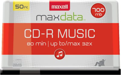 Navelbare CD-RW Schijven met 700 MB Opslag en 32x Snelheid - 50 Stuks
