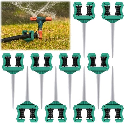 Hose Guides - Garden Hose - Plant Bescherming - Roestvrij Metaal - 10 Stuks - Groen