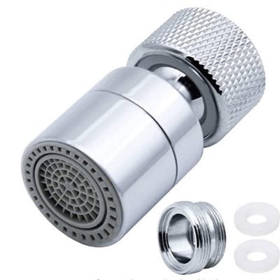 Kraanbeluchter - Kraanfilter - Draaibare Kraanbeluchter - met twee straalsoorten - koper - Kraanopzetstuk - Universele - voor badkamer Keuken tuin - ABS-kunststoffilter - 360° draaibaar - 22mm