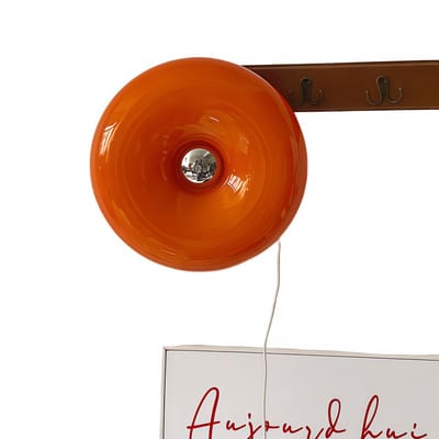 Wandlamp - LED wandlamp - Wandlamp binnen - Wandlampen - Moderne Wandlamp - Nachtlampje - Moderne wandlamp - Dimbaar - Met aanraakbediening - Voor thuis - Badkamer - Slaapkamer - Oranje