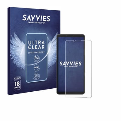 Savvies - Screenprotector voor Sony Xperia 10 VII - Folie Beschermfolie transparant 18 Stuks