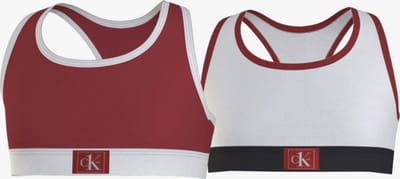 Calvin Klein - 2-pack Meisjes Bralette - Rood/Wit