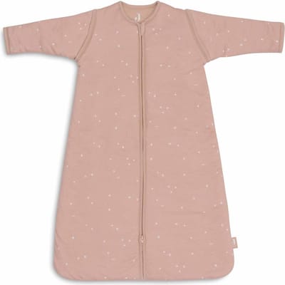 Jollein Baby Slaapzak Winter Met Afritsbare Mouw 70cm - Twinkling Wild Rose - Winterslaapzak