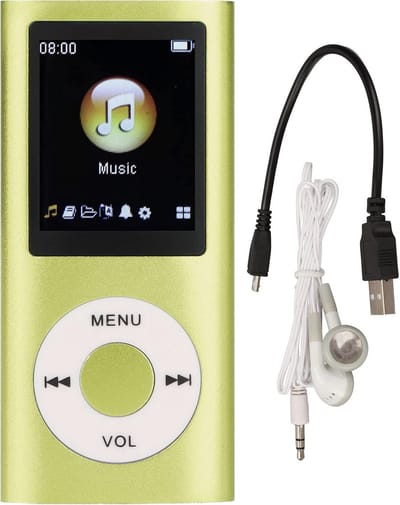 Draagbare MP3-speler - Digitale Muziekspeler - Muziek Luisteren - Lossless Geluidskwaliteit - 18 Inch Scherm - Groente