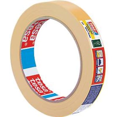 tesa PRECISION STANDARD 04344-00004-00 Maskeertape Präzisionskrepp Geel (l x b) 50 m x 19 mm 1 stuk(s)