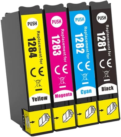 Voordeelset - Vervanger voor Epson T 1285 Zwart, Cyaan, Magenta, Yellow XL
