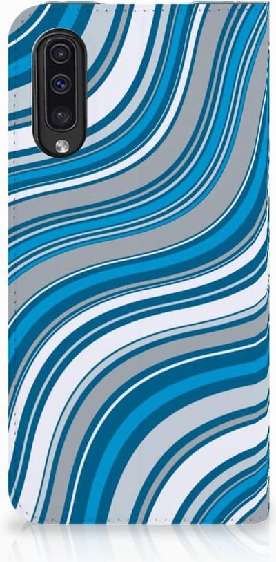 Samsung Galaxy A50 Hoesje met Magneet Waves Blue