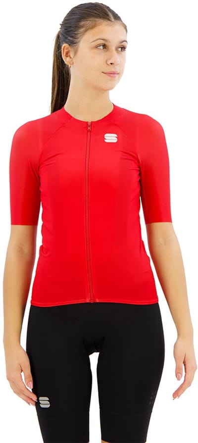 Sportful Matchy Korte Mouw Wielertrui Rood L Vrouw