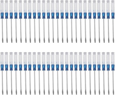 Kristallen Schroevendraaier Set - Kleine Gereedschappen - Reparaties Uitvoeren - Kleurgecodeerde Bits - 50 Stuks - Blauw Rood
