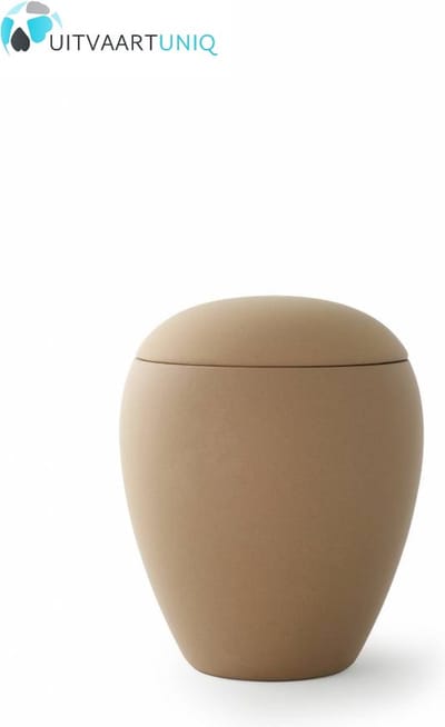 Mini urn zandkleur - keramiek