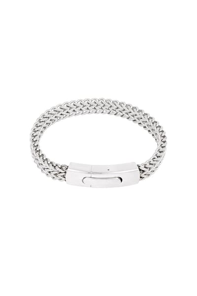 Heren armband steel stripe