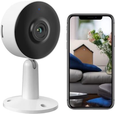 DailySupplies® Hondencamera - Huisdiercamera - Babyfoon met Camera en App - Baby Monitor - Full HD - Wit met zwart
