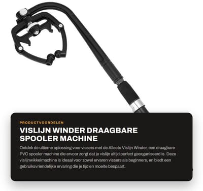 Dailygoods- Vislijn Winder Lichtgewicht - Draagbare PVC Spoelmachine - Eenvoudig te Installeren - Duurzaam - Tijd Besparend - Organiseren van Vislijn - Vislijnopwinder
