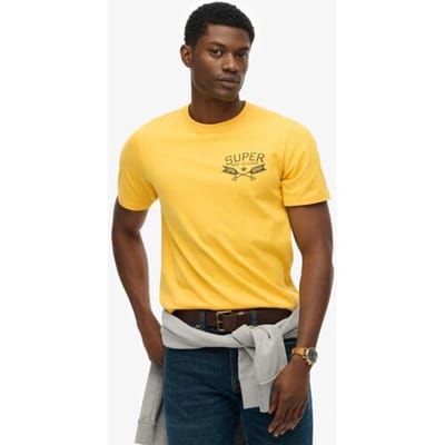 Superdry - Lo-fi Outdoors T-Shirt met print op de borst - Heren - T-shirts
