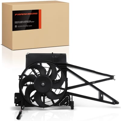 Frankberg 1x Motorradiateur Enkele ventilator