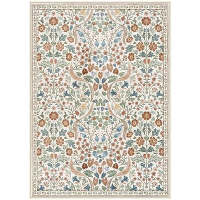 Tapijt Met Boho Regenboog Zonneschijn Print Vloerkleed Vintage Boheemse Slaapkamer Tapijt Plant Antislip Wasbaar Vloerkleed 120*160cm
