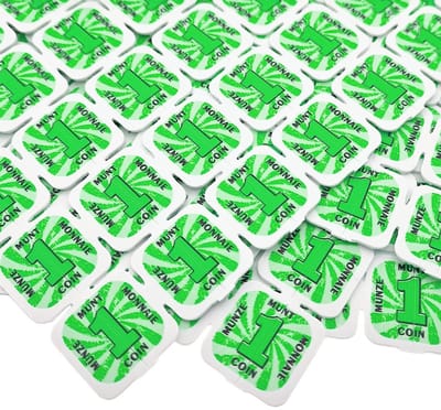 CombiCraft breekmunten of festivalmunten groen - 10.000 breekmunten