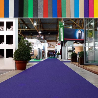 Meettapijt op rol - Evenemententapijt beurstapijt - Feestelijke entree creëren - Moeilijk ontvlambaar materiaal - 200 x 150 cm - Geel