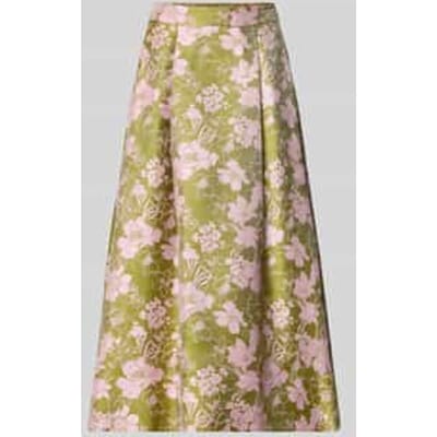 Uitlopende maxi-rok met all-over motief model 'Sagira2'