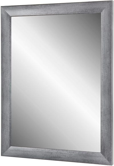 Wandspiegel Ingelijst - Omlijste Spiegel - Make-up Aanbrengen - Echt Glas - 30 x 35 cm - Grijs