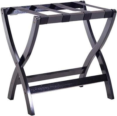 Kofferrek - Bagagerek - Bagage Opbergen - Opvouwbaar Ontwerp - 60 x 50 x 65 cm - Zwart