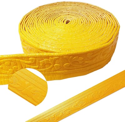 Waterdichte 3D Plafondlijsten, Zelfklevende Mouldings van 10 m x 8 cm, Decoratieve Randen voor Hal, Plafond en Hoekafwerking in Goud