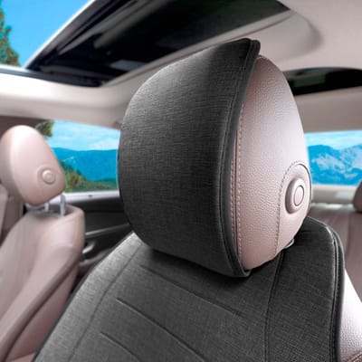 otoM Universele Beschermende Stoelhoes/-kussen / Monteurshoes 'Front' Zwart Linnen- 1-stuks