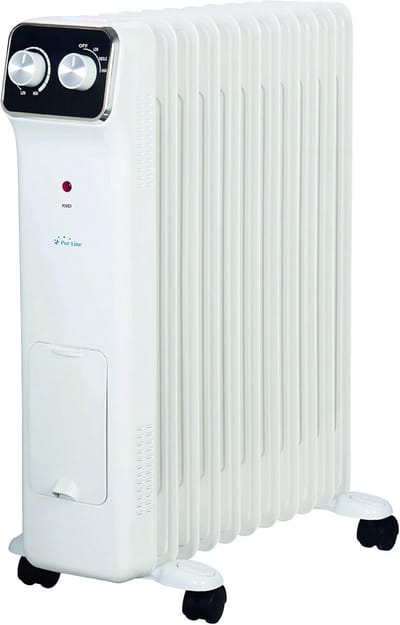 Krachtige Olie Radiator 2500W met Thermostaat en Luchtbevochtiger
