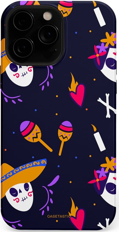 Casetastic Hoesje Geschikt voor Apple iPhone 13 Pro Max Magsafe - Stijlvolle Beschermende Duo-layer Case - Muertos fiësta